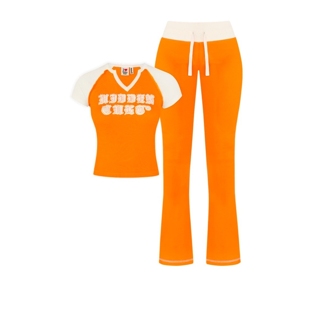 Hidden Cult Creamsicle Raglan Set